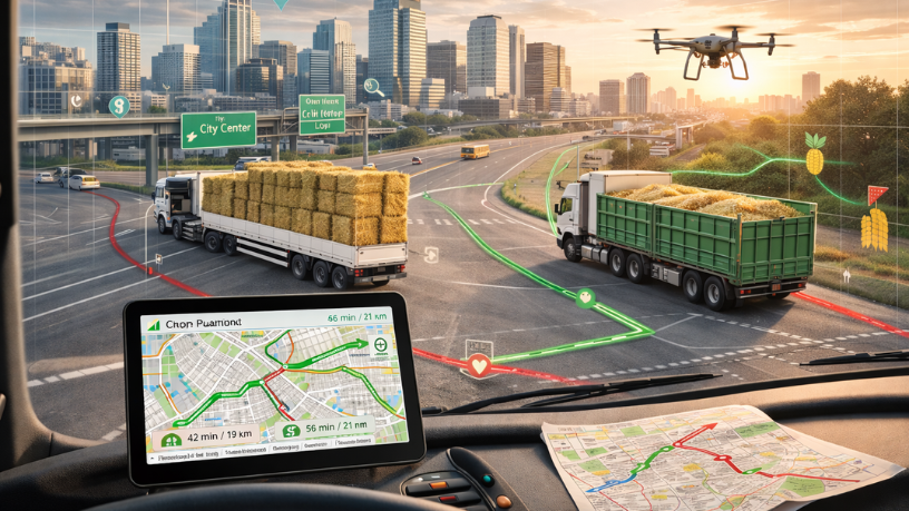 Transporte de cargas agrícolas mais eficiente com rotas bem planejadas, segundo Aldo Vendramin.